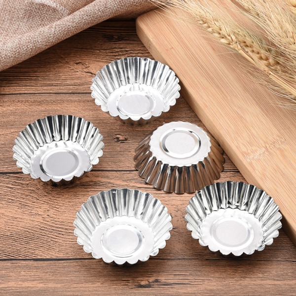 Aluminium Cupcake Cake Cookie Form Form Mould Bakverktyg Hot Jelly Maker Form Mould Bakplåtar 20st