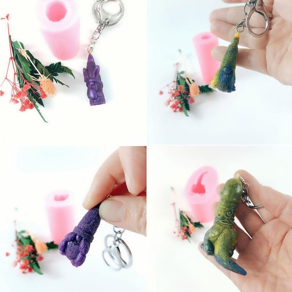 Silikon Gnome DIY Smycken Tool Form Fin Uv Epoxy Resin Made