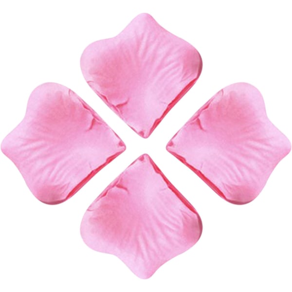 Konstgjorda rosenblad, konstgjorda sidenkronblad för alla hjärtans dag bröllop Blomsterdekoration, alla hjärtans dag konfe pink