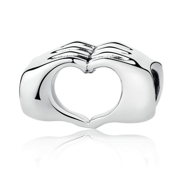 Sterling Silver I Love You Hjärta i Händer Charm Bead passar Pandora Biagi Chamilia & Trollbeads Armband