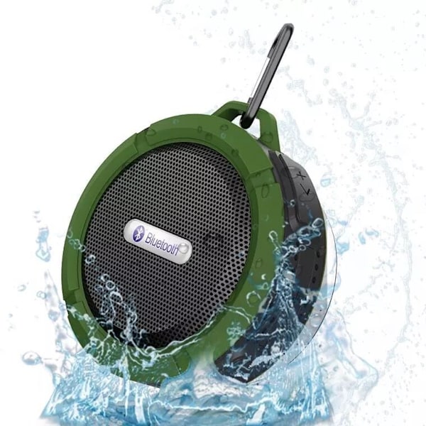 Bluetooth-kompatibel högtalare Stor sugkopp Bluetooth Stereo Green