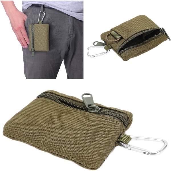 Plånbok, Tactical Molle EDC Pouch Range Bag Medical Organizer Bag Militär liten plånbok Herr midjeväska för sport green