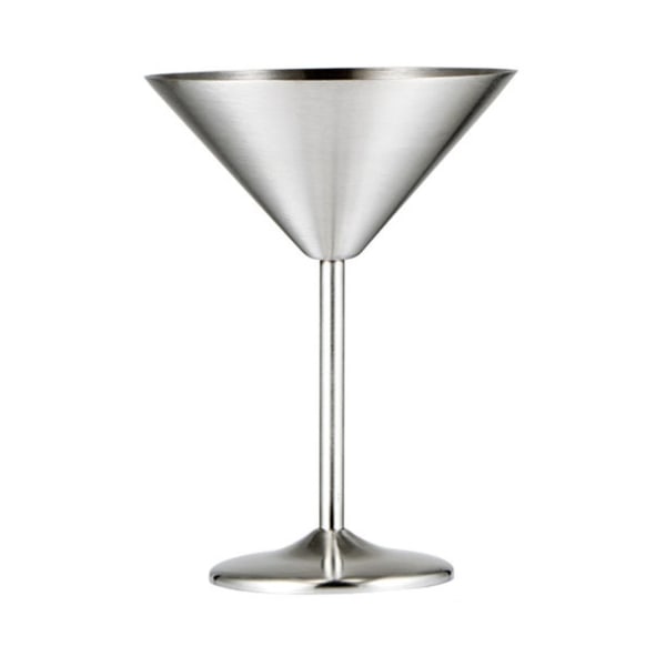 Cocktailglas, Martiniglas Återanvändbara okrossbara glas dricksjuicekopp glas, 1 st silver