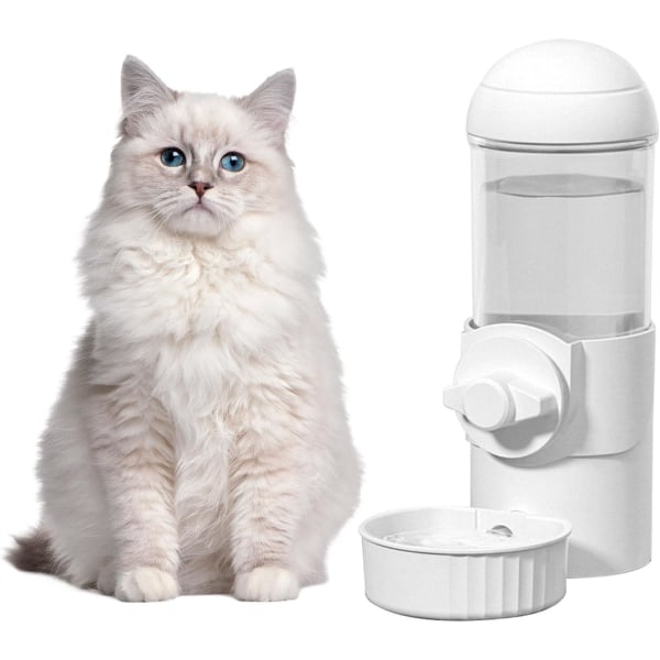 Automatisk husdjursskålar bur 1 st Automatisk katthundsvattendispenser, vattenflaska matbehållare för små medelstora Do