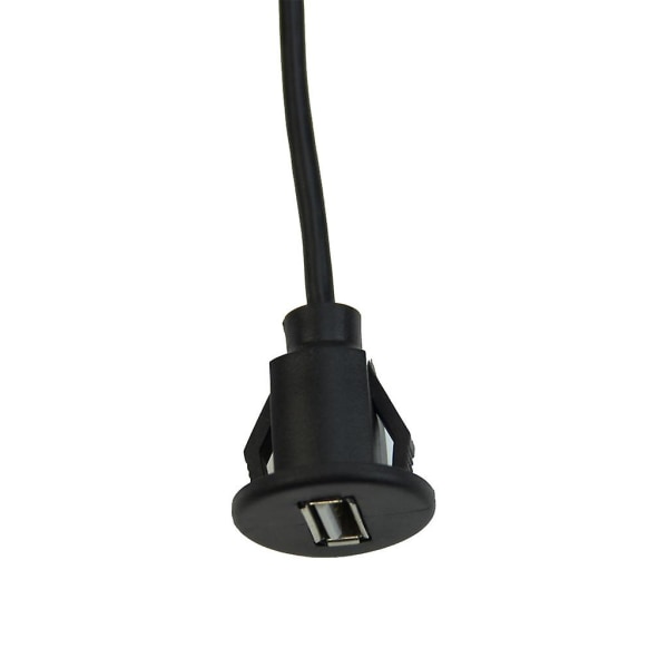1m Car Dash fordonsinstrumentbräda Flush Mount USB 2.0 Socket förlängningspanelkabel