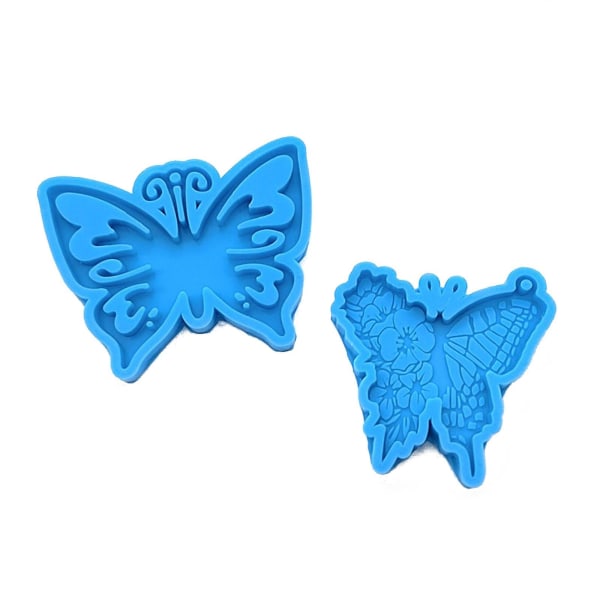 2x/ set Butterfly Shape Pendel Silikonform form djurstil form