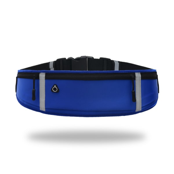 Löparbälte med vattentät justerbar elastisk rem, svetttäta midjeväskor med stor kapacitet, perfekt för löpning dark blue