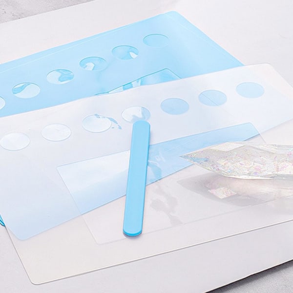 Kristall Epoxi Diy Mold Uv Lim Handverktyg Himmelsblå Genomskinlig Epoxi Packning
