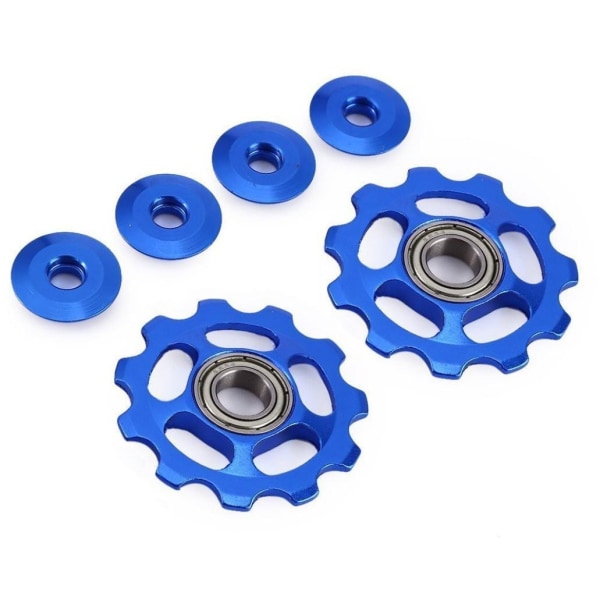11 tänder för cykel bakväxel av CNC anodiserat kedjehjul blue with hole