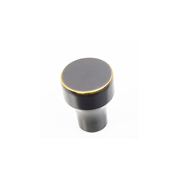 Modernt minimalistiskt möbelhandtag i zinklegering för garderober, lådor och skåp Black Brass Single hole