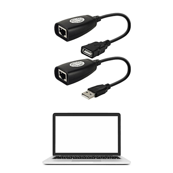 2x Ethernet-förlängningskabel Usb till Rj45 Lan-kontakt Ethernet L