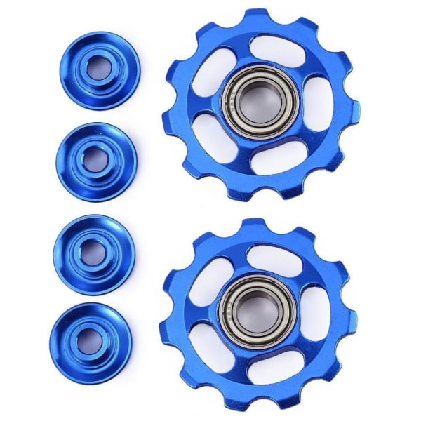 11 tänder för cykel bakväxel av CNC anodiserat kedjehjul blue without hole