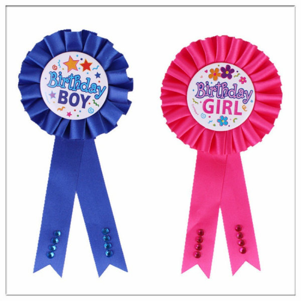 Birthday Boy Rosette Badge Blå Birthday Boy Award Ribbon Badge Birthday Boy Dekorationer blue
