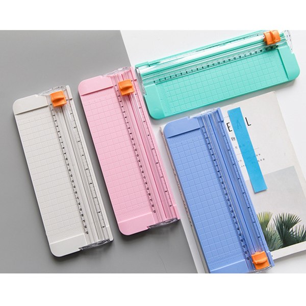 Mini papperskärare, bärbar skärare trimmer A4 A5 hantverk giljotin papper trimmer scrapbooking verktyg för pappersetikettkort ashen