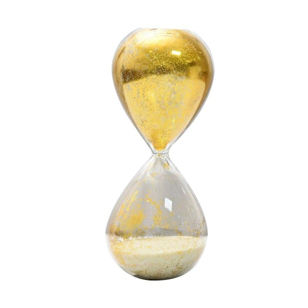 Timglas Sand Timer 10 Min Kreativ Skrivbordstimer Dekorativ gold