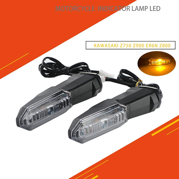 Motorcykel LED-lampor, blinkers fram, positionsljus Transparent shell