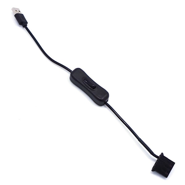 30 cm USB till 3-stifts / 4-stifts PWM 5V fläktströmadapterkabel med på