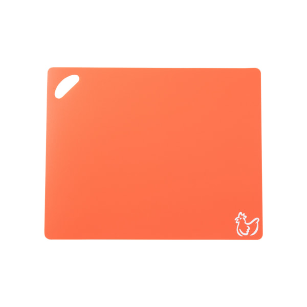 Färgkodade skärbrädor för kök Flexibel skärbräda matikoner - Stor skärbrädeset i plast Set Co orange