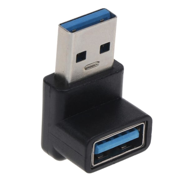 USB 3.0-koppling 90 graders hane till hona-adapter 5gbps Super Speed ​​USB 3.0-kontakt