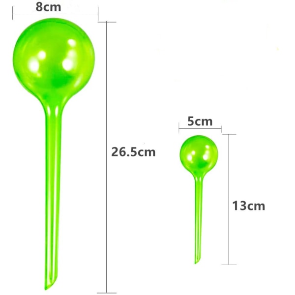 5 st växtbevattningsglober, självbevattningsglober, automatiska växtbevattningslökar, växtbevattningsanordningar, självbevattning green 13*5cm