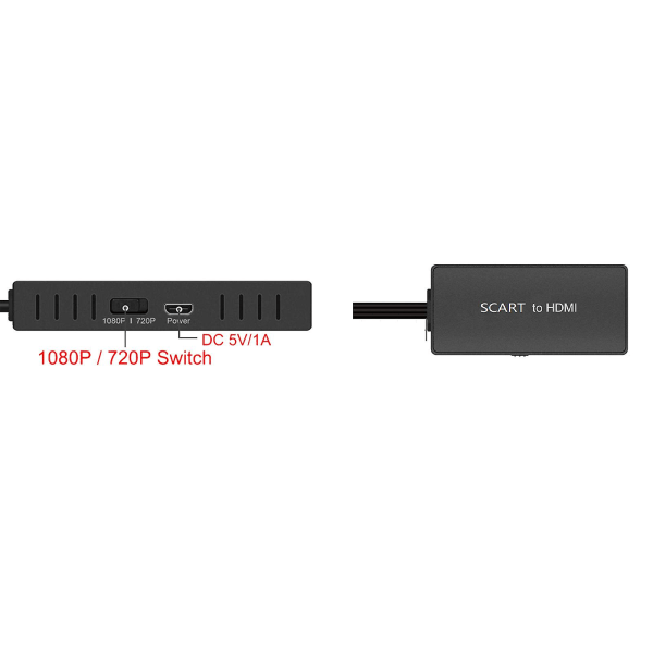 Scart till HDMI-kompatibel konverter Scart in HDMI-kompatibel 720/1080p switch