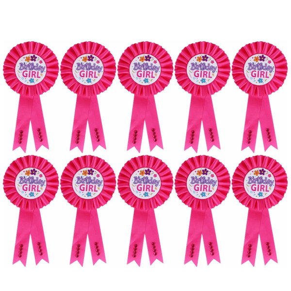 Birthday Boy Rosette Badge Blå Birthday Boy Award Ribbon Badge Birthday Boy Dekorationer rose red