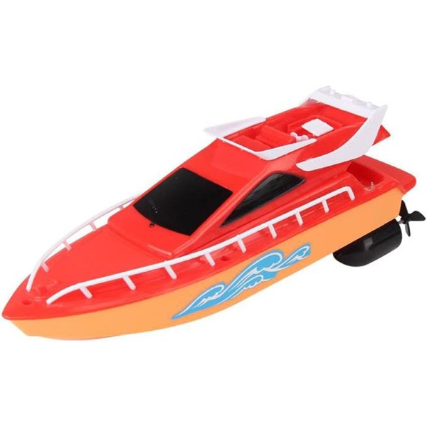 Rc Boat Mini Electronic Waterproof Racing Boats Leksak med fjärrkontroll Radiostyrd båt för barn och vuxna Röd(nr