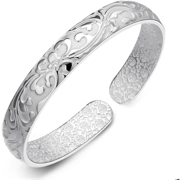 2st kvinnor smycken silver sterling silver armband mode manschett armband kedja armband