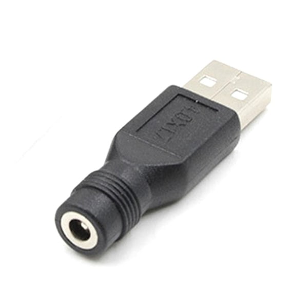 Portabel USB-hane till DC-hona adapter USB DC 5V-kontakt laddning 3.5*1.35mm