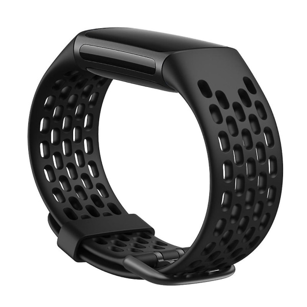 For Fitbit-charge 5 Armband i Silikon Rem Armband Svettålig Anti-scratch Band