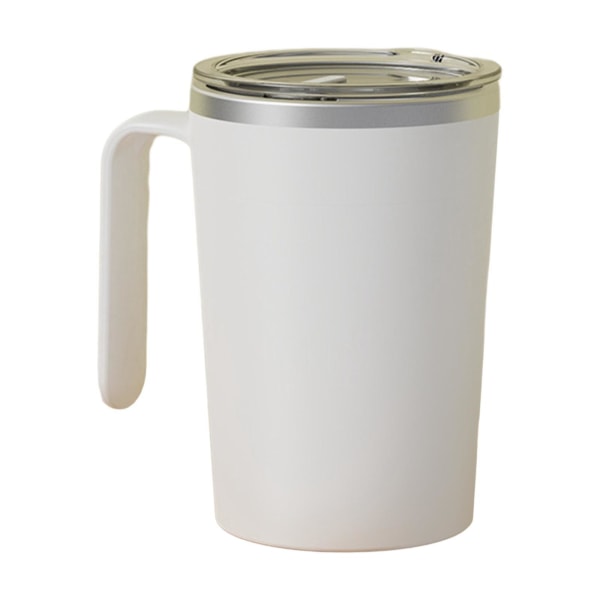 Automatisk självblandande kaffekopp Rör om kaffemugg 380ml Ljus White with Handle 12.5X8X7CM