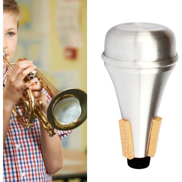 Trumpet Mute, aluminiumlegering Mini Portable Mute Dampener ersättning för trumpetinstrumenttillbehör