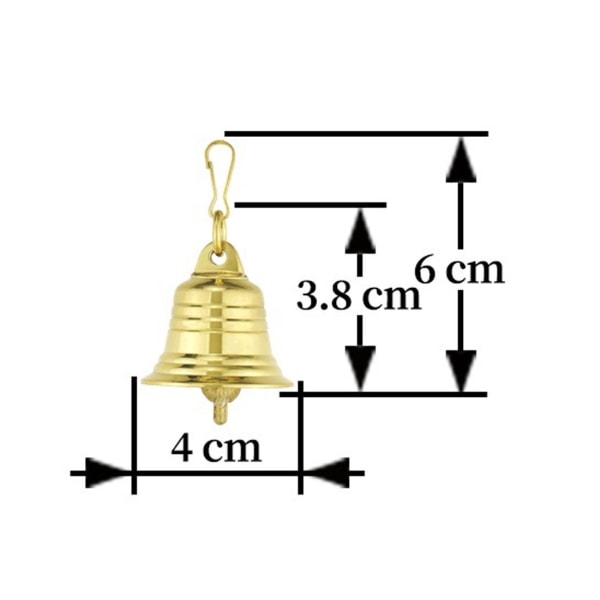 Klocka, hängande skeppsklocka - traditionell väggmonterad klocka, mässingsklocka med slitstarkt rep - släde, lekstuga, båt, hem 6*4cm