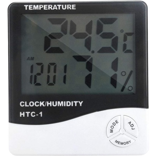 Digital Hygrometer Inomhustermometer Fuktighetsmätare Elektronisk exakt temperatur Fuktighetsmätare