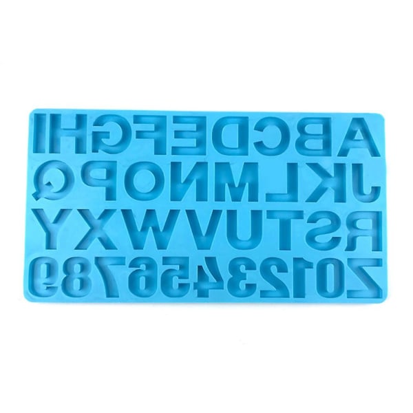 Gör-det-själv-alfabetet Nyckelring Form Handgjorda Halsband Örhängen Uv Resin Form