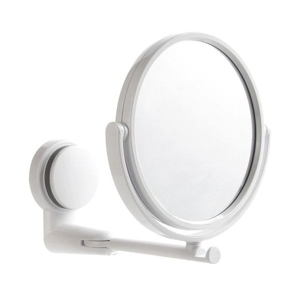 Väggmonterad spegel Vikbar sminkspegel spegel sminkspegel 360 graders roterande spegel med stark sugkopp 1 st