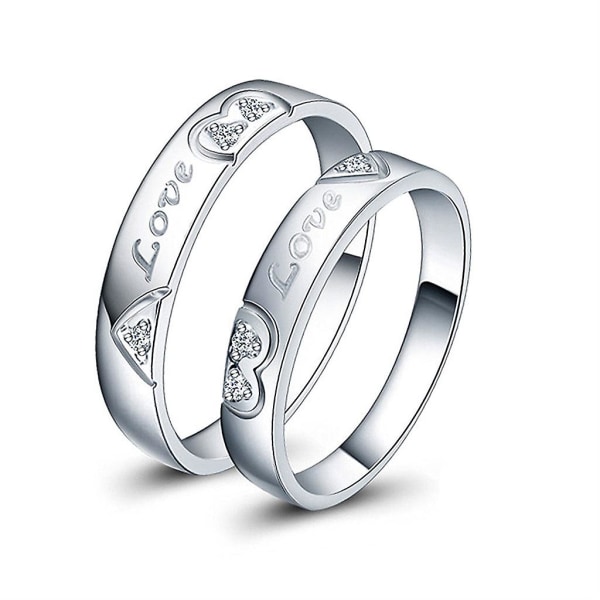 Lovers Ring Smycken Romantisk Alla hjärtans dag Present Ring Tillbehör för kvinnor