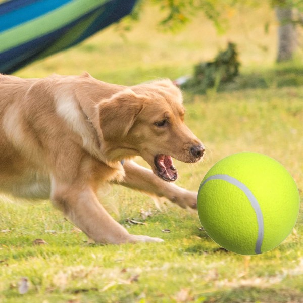 Jätte tennisboll för barn Vuxen rolig tennisboll sällskapsdjur Hund Stor tuggleksak Stor gigantisk slitstark gummiuppblåsbar bärraket