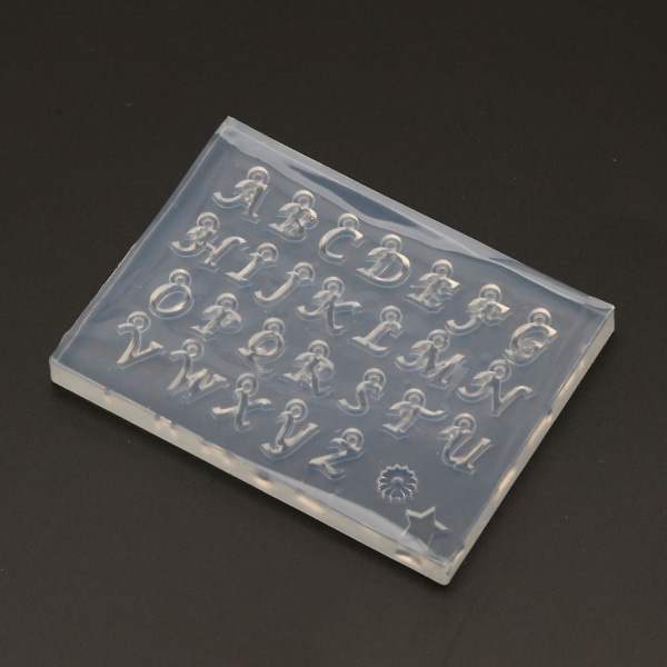 Bokstäver Smycken Göra form Silikon mould Göra själv hantverk nyckelring Epoxi harts form