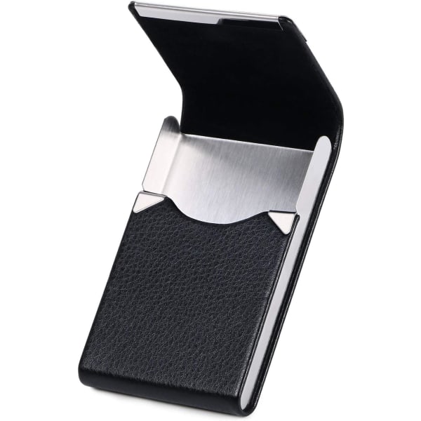 Visitkortshållare | Kreditkortshållare i PU-läder | Magnetiskt spänne i rostfritt stål ID- case | Case 1 st