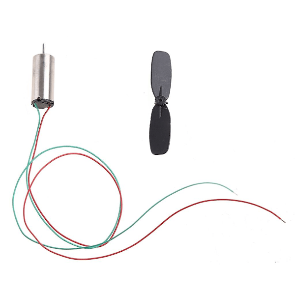 1 set 3,7v 48000rpm kärnlös motor + propeller för Rc-flygplan H