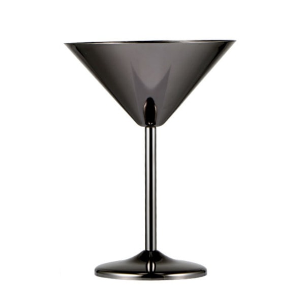 Cocktailglas, Martiniglas Återanvändbara Obrytbara Glas Dricksjuice Tillverkningskopp Glasvaror, 1 st black