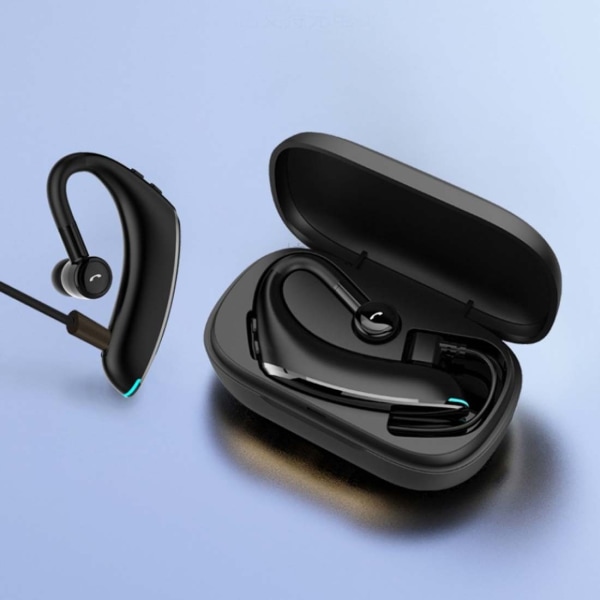 Bluetooth Headset, trådlöst Bluetooth 5.0 Headset bas Stereo hörsnäcka Handsfree samtal Business hörlurar blue