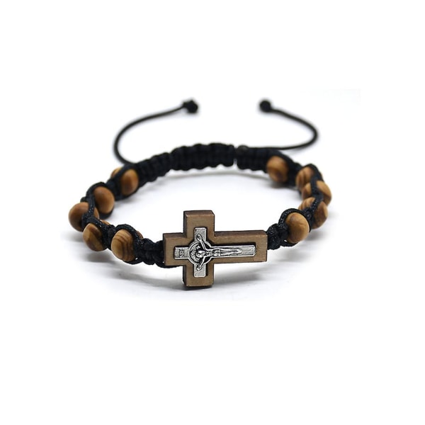 Saint Benedic Cross Armband kristna smycken Önska Lycka Berlocker Cross Chain