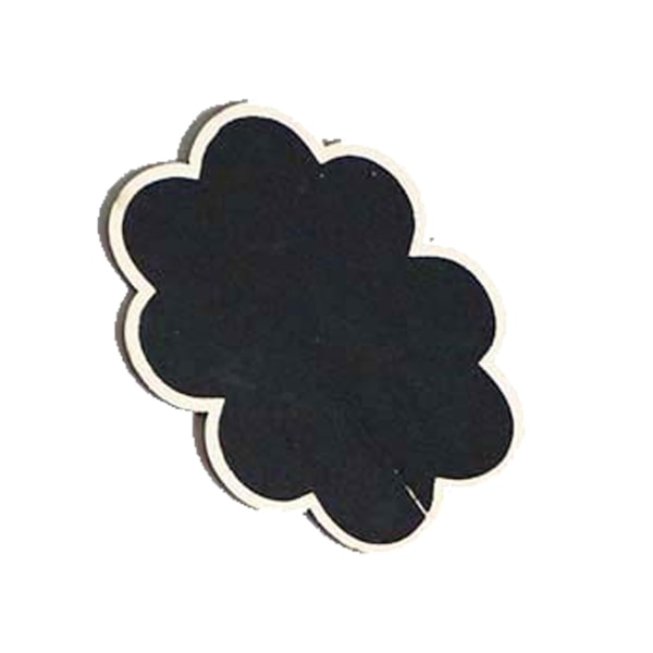 Kreativ svarta tavla i trä Perfekt för kaféer, restauranger och heminredning Stay black edge cloud