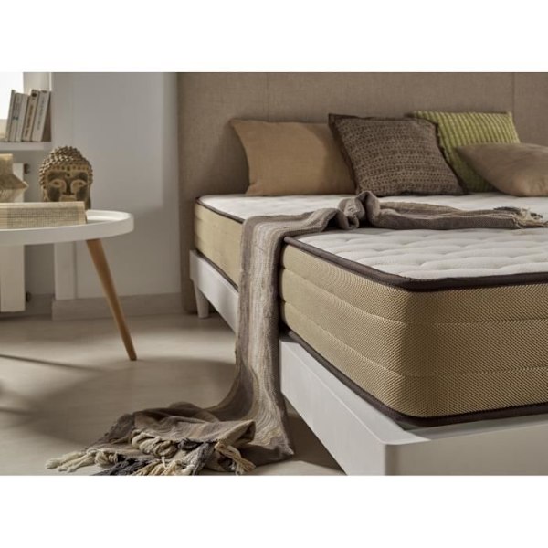 Madrass 90x200 cm Visco bambu komfort tjocklek 21 cm +/- 2. ECCOX Beige