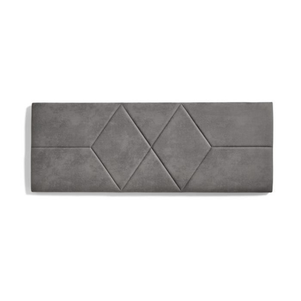 Sänggavel - ECCOX - 112x57 cm - Fläckavvisande Tyg - Färg Grå - Modern Design Grå