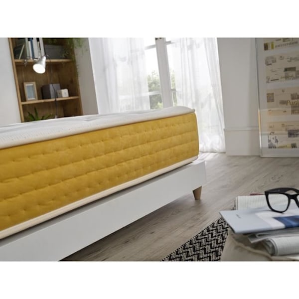 Elite Gold Pocket Springmadrass 90x190 Höjd 30 cm +/- 2 Vadderad i Memory Foam + Supersoft 5 cm Medium Fast. ECCOX