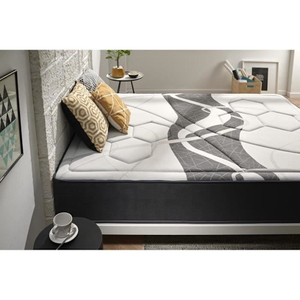 Madrass 200x200 cm Hukommelsesskumm elastisk Memory Graphene tykkelse 30 cm +/-2 Medium-høj fasthed. ECCOX