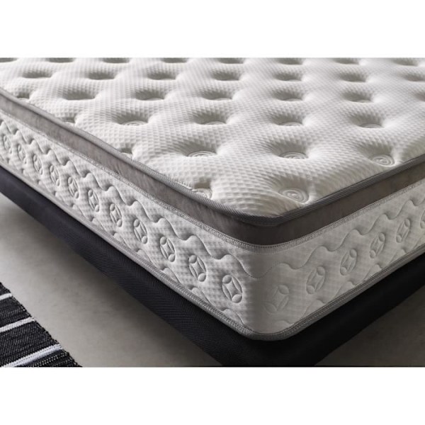 Madrass 105x200 Luxury Crystal Premium memory foam Höjd 28 cm +/- 2, Medium hög fasthet, 4 cm Elastiskt memory foam +